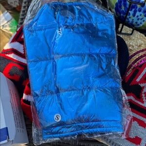 New Dog Blue Puffer Vest small